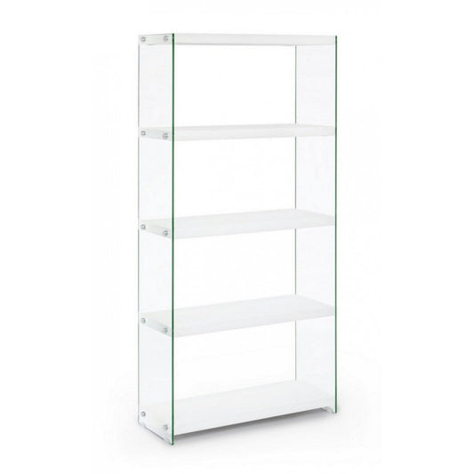 Libreria in vetro temperato 75x29,5x160 cm