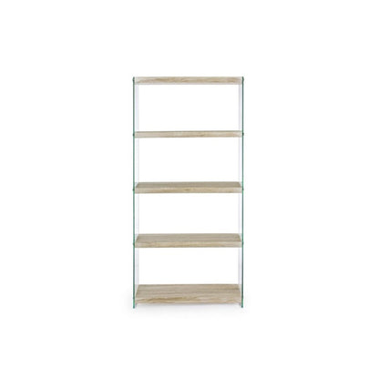 Libreria minimal rovere 75x29 cm