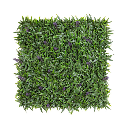 Siepe artificiale verde lavanda 50x50 cm