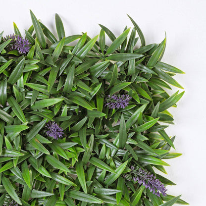 Siepe artificiale verde lavanda 50x50 cm