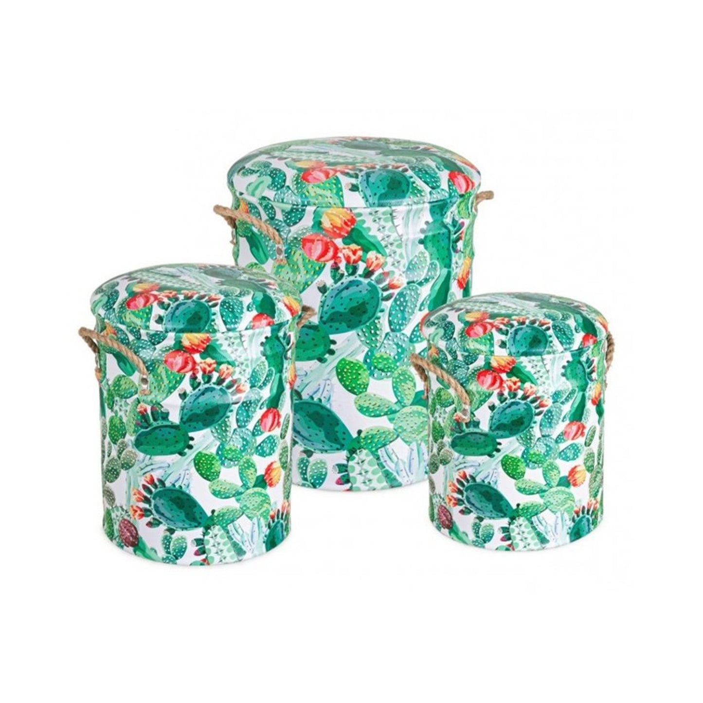 Sgabello contenitore Ø27 x 32h in ecopelle