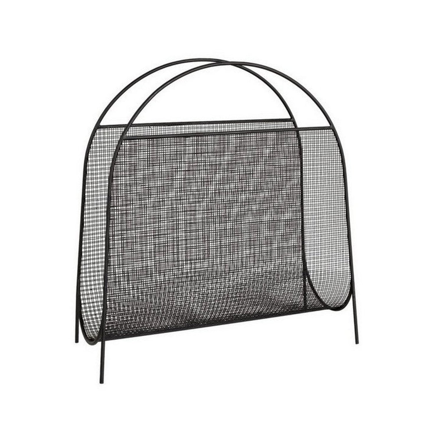 Portariviste rettangolare nero 39,5x16,5x42h cm