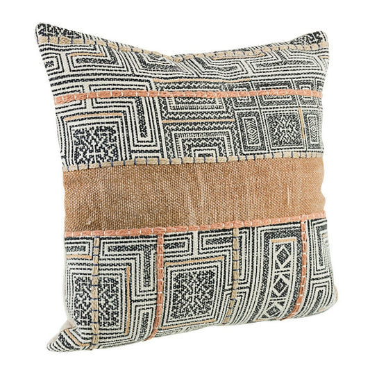 Cuscino ricamato 45x45 cm in cotone