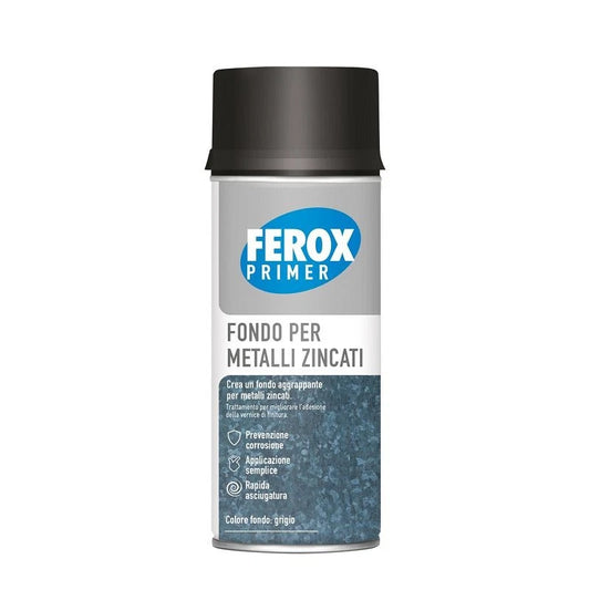 Ferox Gripping Primer Spray pour tôles galvanisées (apprêt gris)