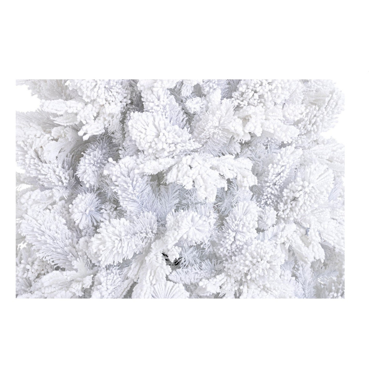 Sapin de Noël blanc enneigé 150x240 cm