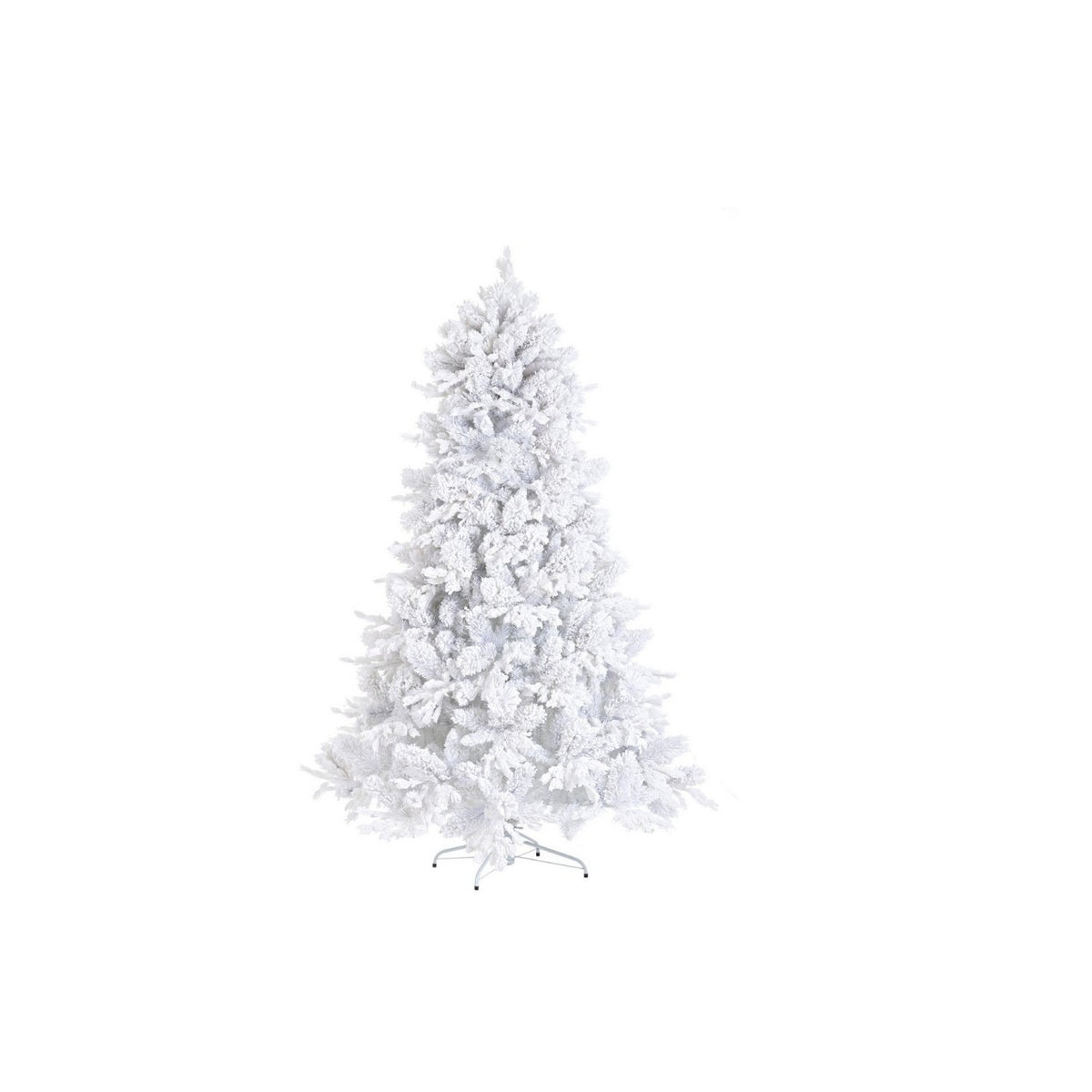 Sapin de Noël blanc enneigé 150x240 cm