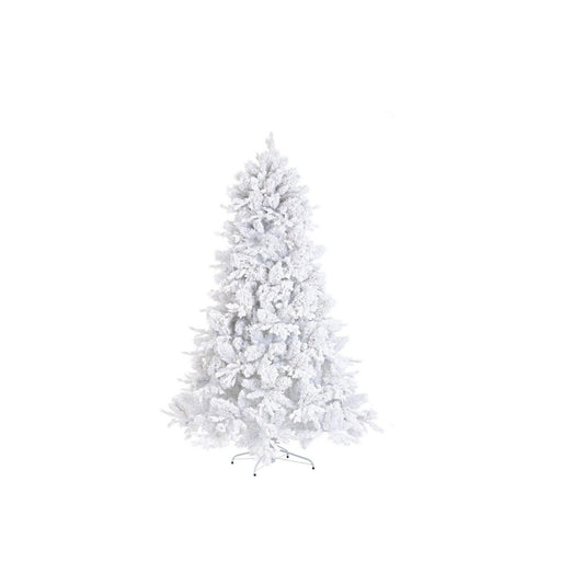 Sapin de Noël blanc enneigé 150x240 cm