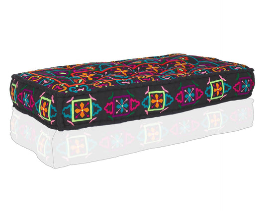 Coussin de siège de canapé Latika Fantasy en coton recyclé - Confort et style pour votre espace de vie