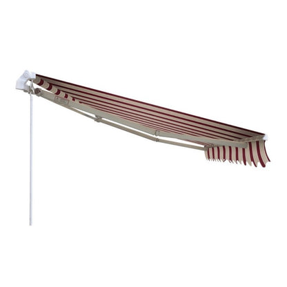 Store à inclinaison fixe Beige et Bordeaux ITACA 250x300 cm