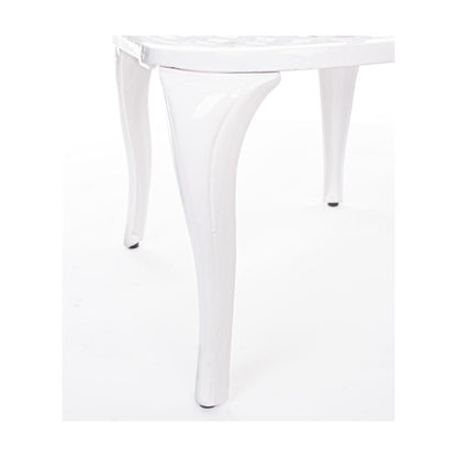 Chaise D'extérieur En Aluminium Blanc Faenza 44x46xh89 Cm