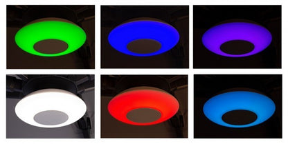 Lampe haut-parleur avec LED pour parapluie