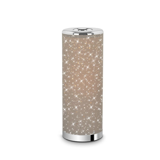 Lampe de table LED ciel étoilé 35x12 cm 5W chrome/gris tourterelle