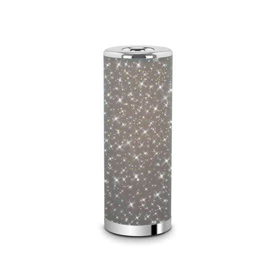 Lampe de table LED ciel étoilé 35x12 cm 5W couleur chrome/gris