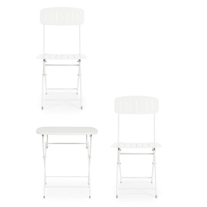 Set 3 pezzi Bistrot terracotta 44x50x85 cm