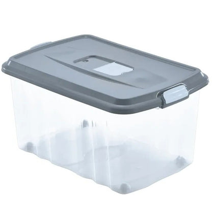 Boîte conteneur 45L avec roulettes et couvercle 59×39×31 cm