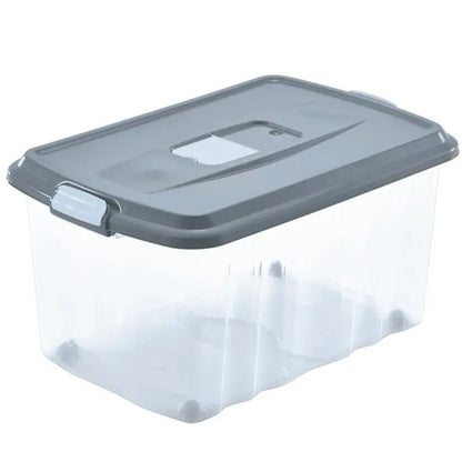 Boîte conteneur 45L avec roulettes et couvercle 59×39×31 cm