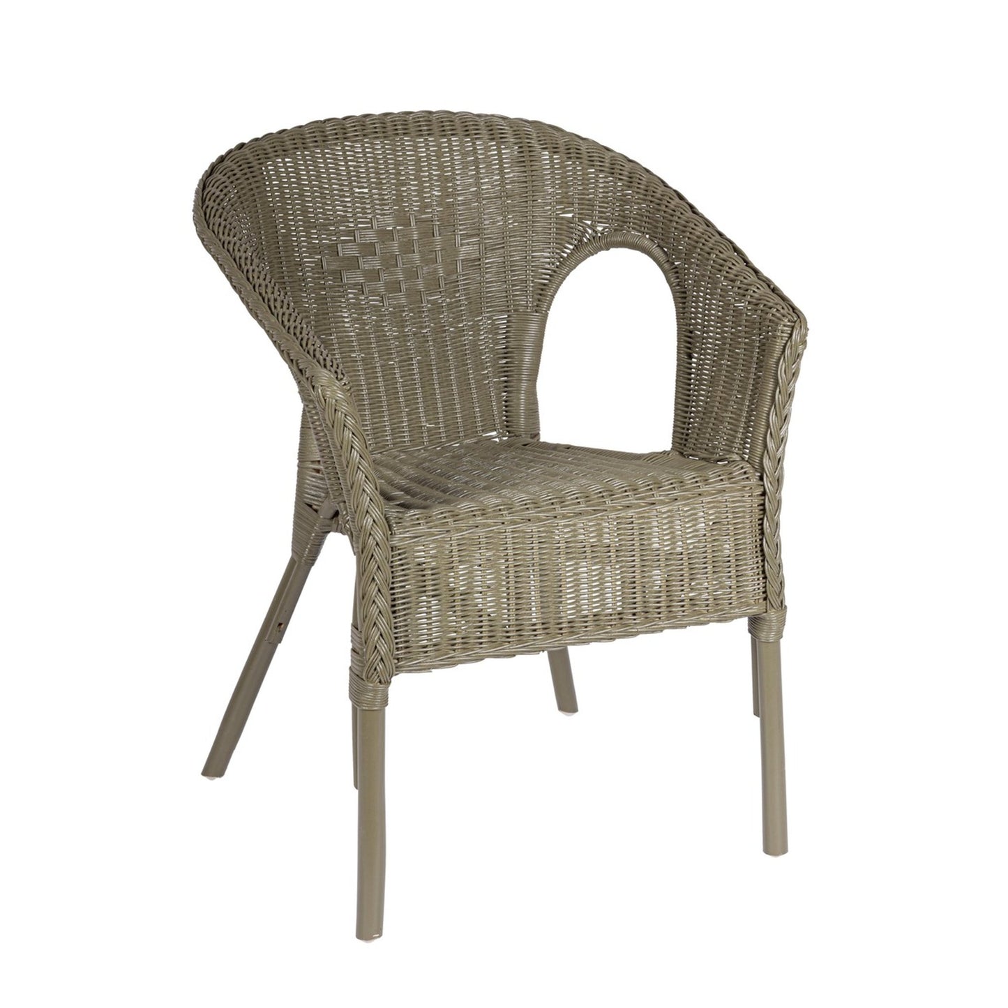 Poltrona elegante impilabile 58x61x74 cm Olivine