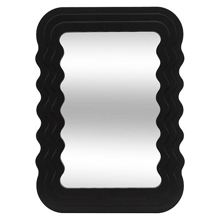 Specchio bisauté nero 40x55 cm