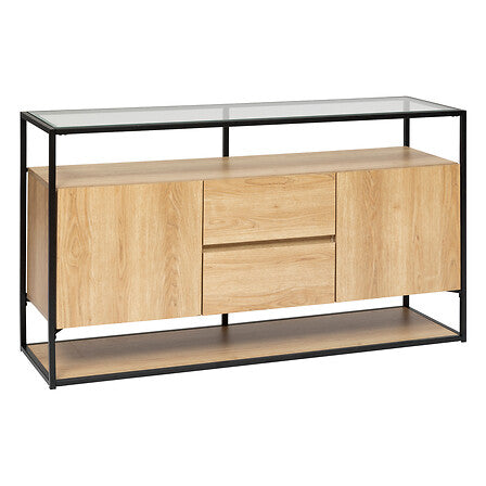 Buffet 2 porte 2 cassetti 140x40x80 cm