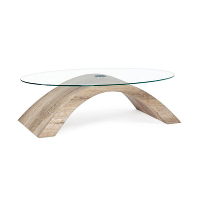 Tavolino in vetro 110x60 cm Kenya