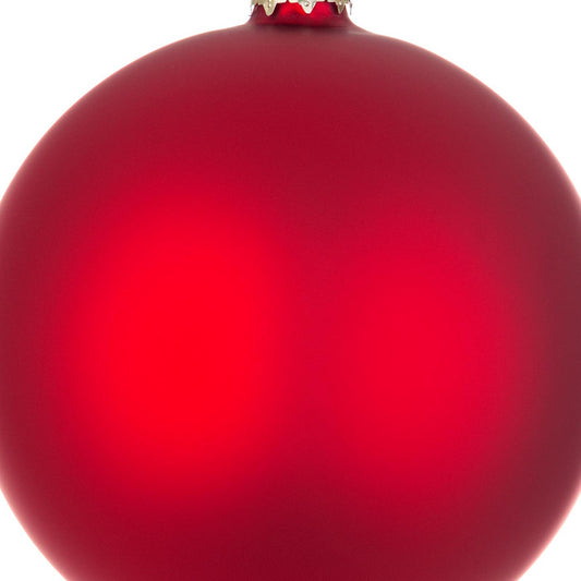 Sfera in vetro rosso granata opaco Ø 15 cm - 1 pezzo
