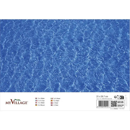 Foglio effetto acqua a doppia faccia 21x29,7 cm