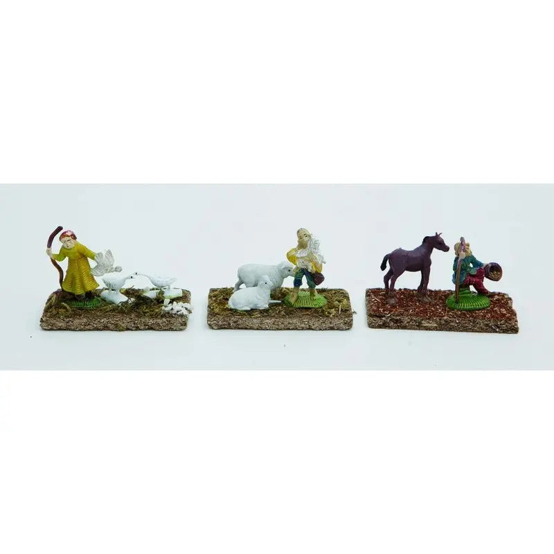 Display ambientazione presepe con pastore e animali cm 9 x 4,5 x  6,5 h - 1 Pezzo Assortito