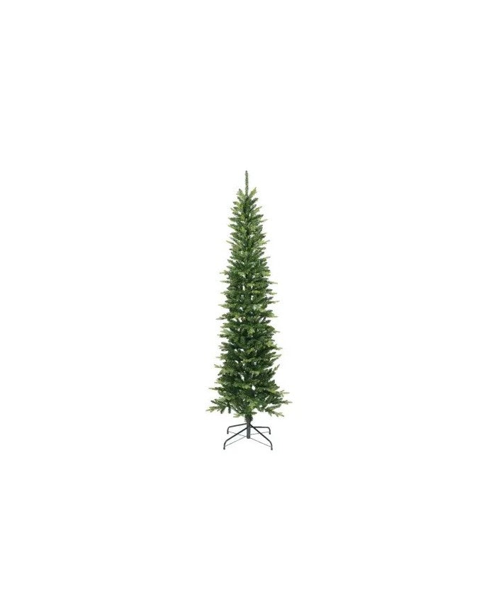 Albero di Natale artificiale Slim Fir verde Ø 68 cm - H 210 cm