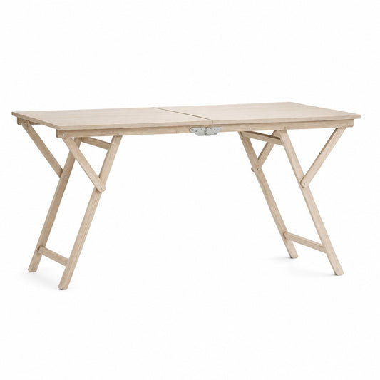 Table de pique-nique pliante en chêne 75x140x78h cm