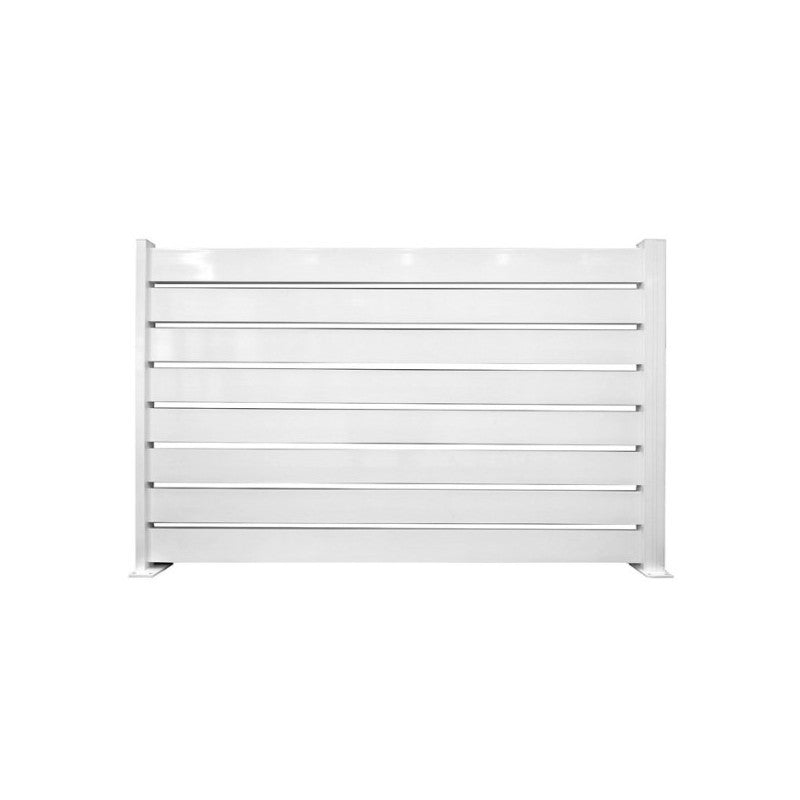 Set 4 goghe Miami in alluminio bianco lucido 150 × 10 cm