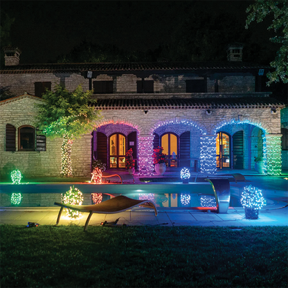 Chaîne Twinkly RGB + LED blanches 48 mètres 600 LED