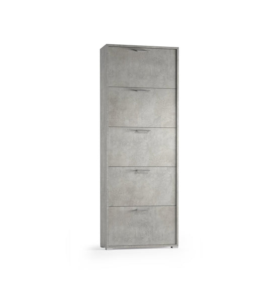 Armoire À Chaussures 5 Portes, Jusqu'à 18 Paires, Ciment