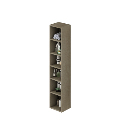 Armoire Murale Multi-usages avec Porte, Argile H120x30x30cm