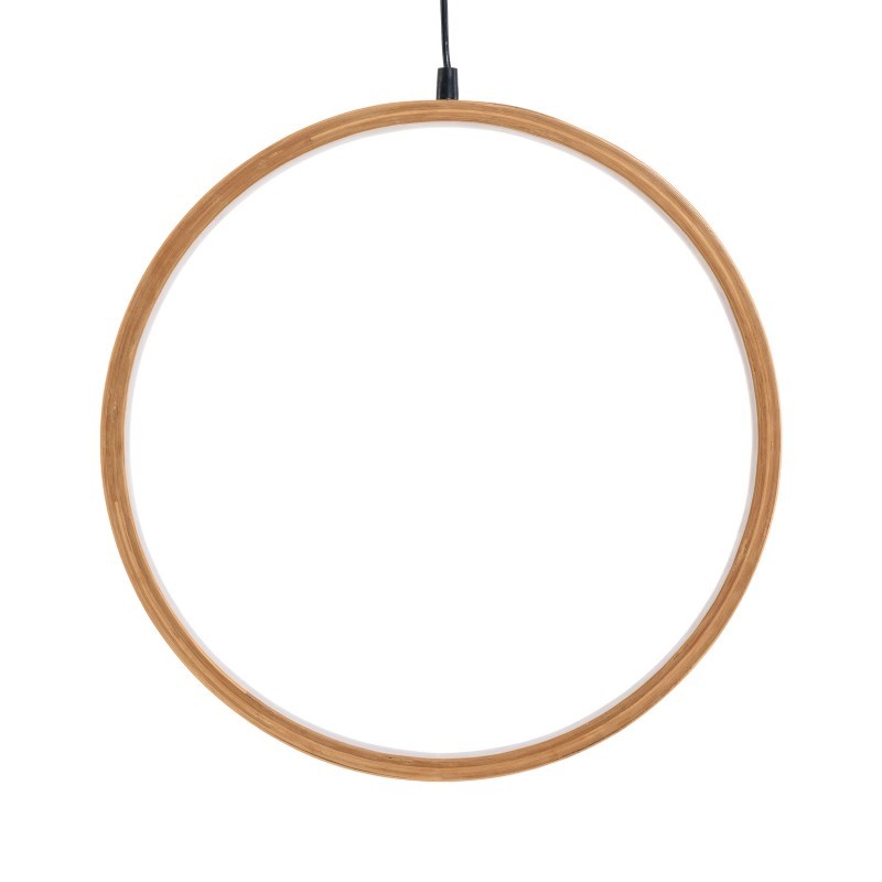 Cercle Ø37cm LED Bois Clair