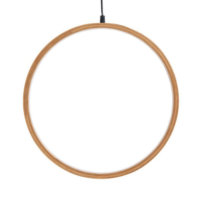 Cercle Ø37cm LED Bois Clair