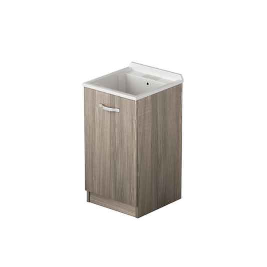 Meuble lavabo 1 porte coloris Olmo H86x47x50cm