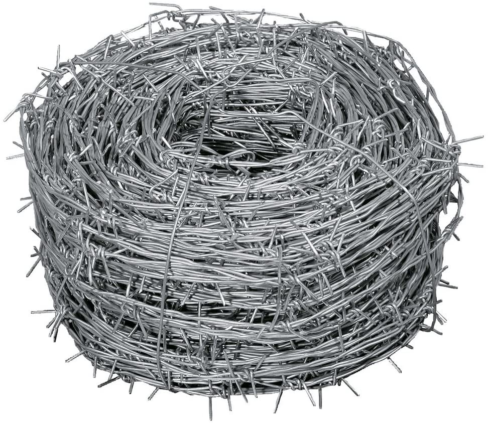 Fil de fer barbelé galvanisé 100m pour jardinage et bricolage