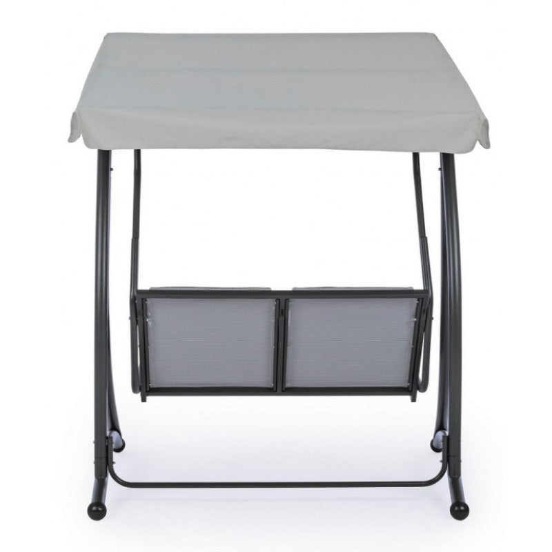 Balançoire deux places en acier Anthracite GRELY 145x120x h185 cm