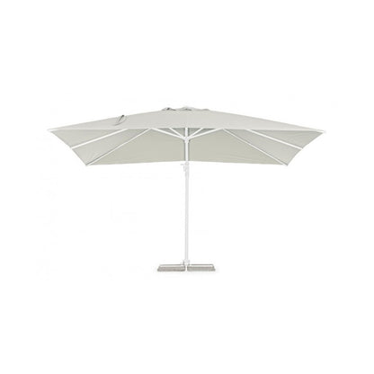 Parasol à Bras Eden 3x4 m - Blanc/ Naturel
