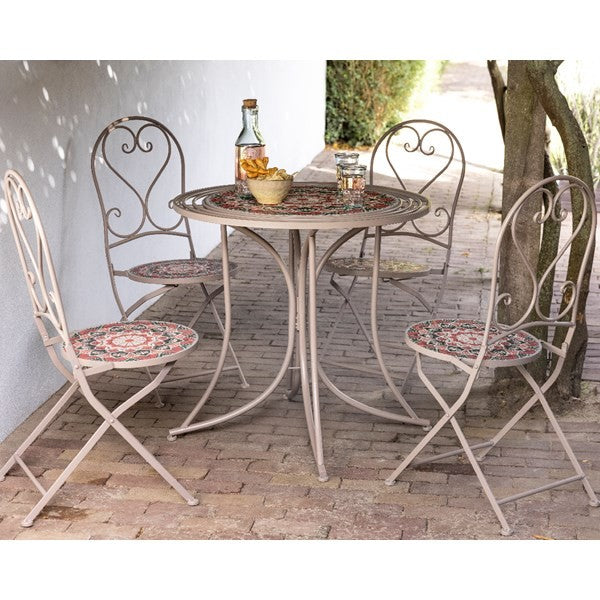 Chaise de bistro en métal