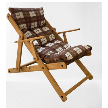 Fauteuil de relaxation réglable en bois