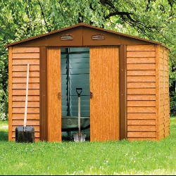 Abri de Jardin Chalet 278x238xh.215 cm Bois Naturel