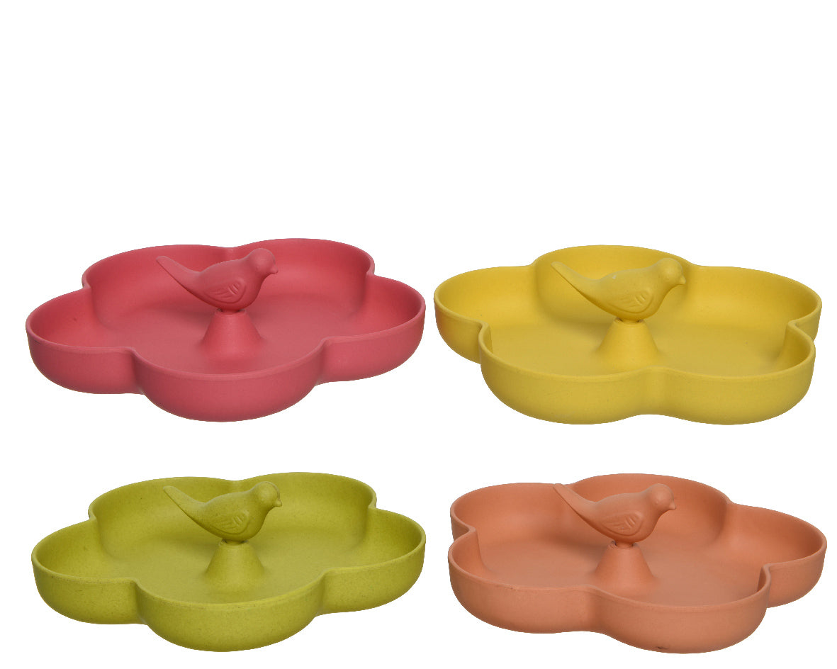 Mangeoire à oiseaux en forme de fleur de bambou