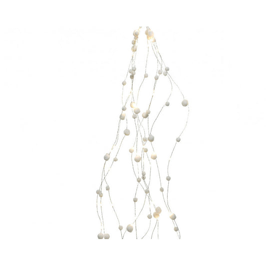 Microled 100L Cluster de Flocons de Neige LED 135 cm Blanc Chaud