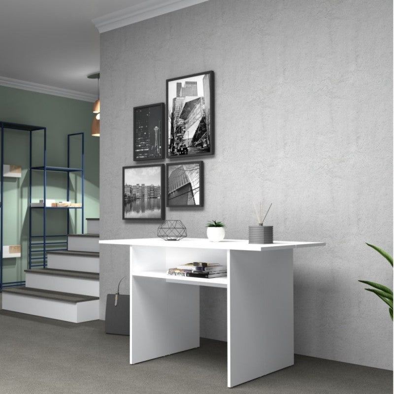 Table console pliante Mélèze blanc IKEBANA 120x40x h76 cm