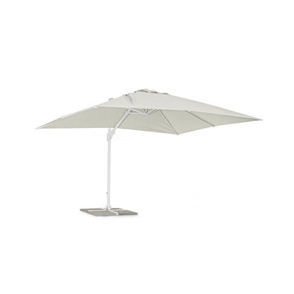 Parasol à Bras Eden 3x4 m - Blanc/ Naturel