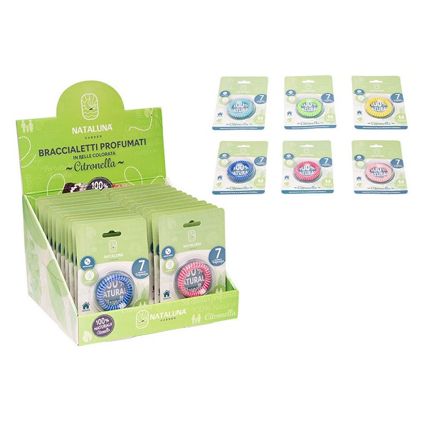 Bracelet en caoutchouc parfumé à la citronnelle