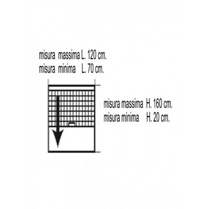 Moustiquaire verticale blanche pour fenêtre 120 x 160 h cm
