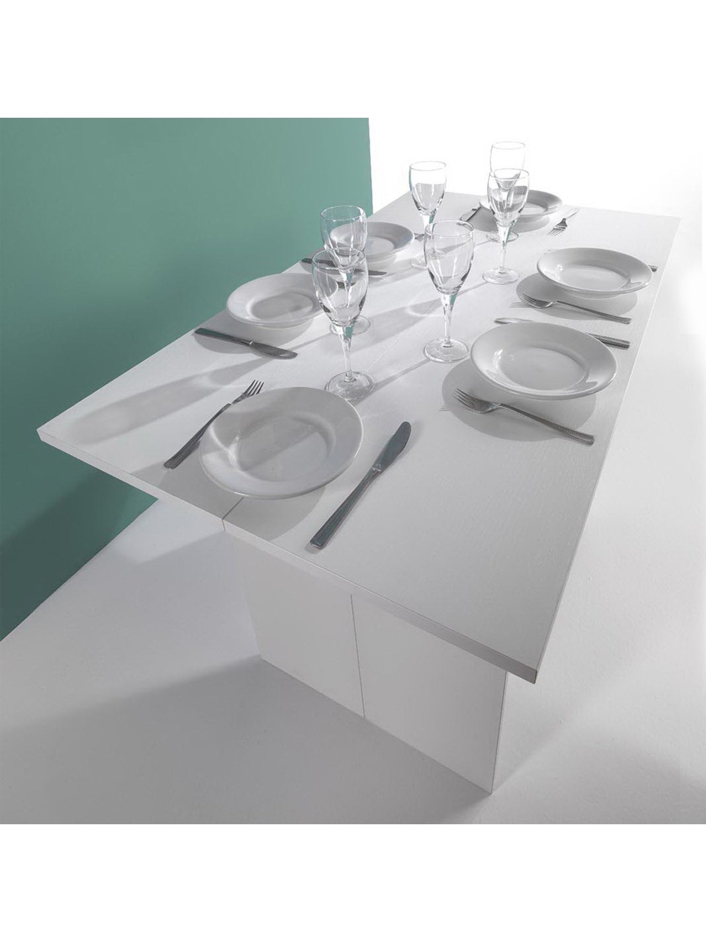 Table Console Extensible Oplà Blanche