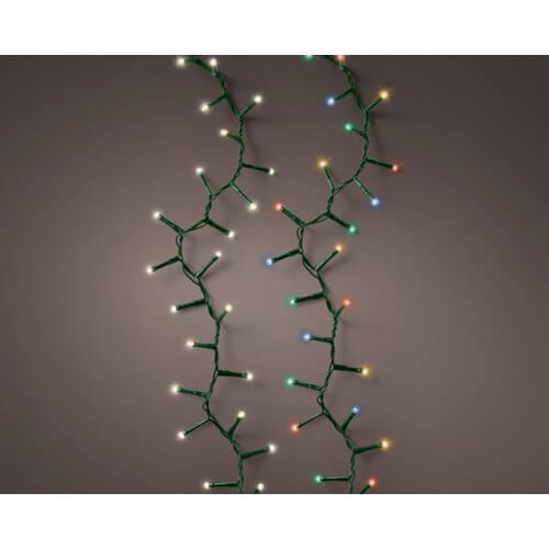 Guirlandes de Noël Kaemingk 11 m - Multicolore et Blanc Chaud - Effet Scintillant